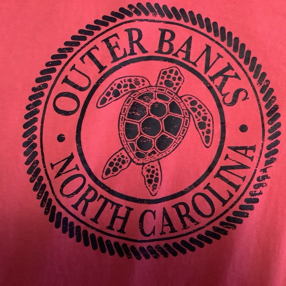 Outer Banks North Carolina T-Shirt Unisex LARGE Pink